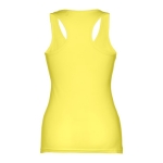 Women's sleeveless cotton shirt, 160 g/m2, THC Tirana light yellow colour