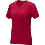 Women's t-shirt made of organic cotton with short sleeves, 200 g/m², Elevate NXT red colour