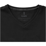 Promotional women's t-shirt made of organic cotton, 200 g/m², Elevate NXT black colour close-up view 3