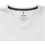 Promotional women's t-shirt made of organic cotton, 200 g/m², Elevate NXT white colour close-up view 3