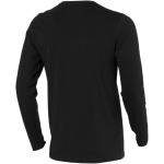 Soft organic cotton t-shirt, 200 g/m², Elevate NXT black colour rear view