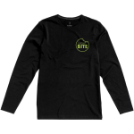 Soft organic cotton t-shirt, 200 g/m², Elevate NXT black colour screen printing view