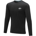 Soft organic cotton t-shirt, 200 g/m², Elevate NXT black colour screen printing view