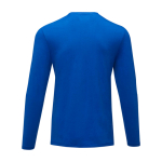 Soft organic cotton t-shirt, 200 g/m², Elevate NXT blue colour second rear view