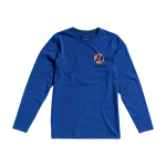 Soft organic cotton t-shirt, 200 g/m², Elevate NXT blue colour screen printing view