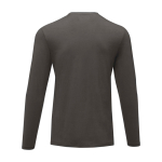 Soft organic cotton t-shirt, 200 g/m², Elevate NXT taupe grey colour second rear view