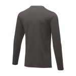 Soft organic cotton t-shirt, 200 g/m², Elevate NXT taupe grey colour third rear view