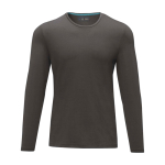 Soft organic cotton t-shirt, 200 g/m², Elevate NXT taupe grey colour second front view