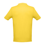 Men's cotton polo shirt in colours, 195 g/m2, THC Adam yellow colour second view