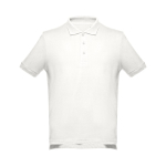 Men's cotton polo shirt in colours, 195 g/m2, THC Adam natural colour first view
