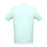 Men's cotton polo shirt in colours, 195 g/m2, THC Adam mint green colour