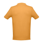 Men's cotton polo shirt in colours, 195 g/m2, THC Adam dark yellow colour
