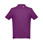 Men's cotton polo shirt in colours, 195 g/m2, THC Adam first view