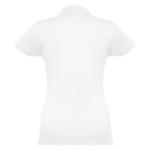 Women's cotton polo shirt in many colours, 195 g/m2 white colour