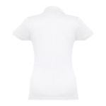 Women's cotton polo shirt in many colours, 195 g/m2 white colour