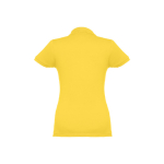 Women's cotton polo shirt in many colours, 195 g/m2 yellow colour second view