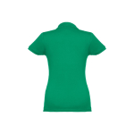 Women's cotton polo shirt in many colours, 195 g/m2 green colour second view