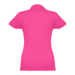 Women's cotton polo shirt in many colours, 195 g/m2 fuchsia colour