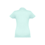 Women's cotton polo shirt in many colours, 195 g/m2 mint green colour second view