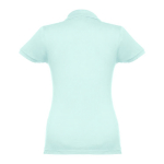 Women's cotton polo shirt in many colours, 195 g/m2 mint green colour