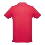 Slim-fit cotton polo shirt, 210 g/m2, THC Rome red colour