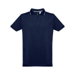 Slim-fit cotton polo shirt, 210 g/m2, THC Rome first view