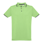 Slim-fit cotton polo shirt, 210 g/m2, THC Rome