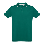 Slim-fit cotton polo shirt, 210 g/m2, THC Rome