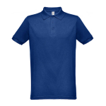 Cotton and polyester polo shirt in full colour, 200 g/m2 royal blue colour first view