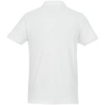 Polo shirt made of organic cotton and recycled polyester 220 g/m², Elevate NXT white colour second rear view