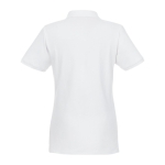 Women's polo shirt made of organic cotton and recycled polyester, 220 g/m², Elevate NXT white colour