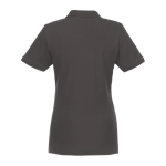 Women's polo shirt made of organic cotton and recycled polyester, 220 g/m², Elevate NXT dark grey colour