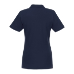 Women's polo shirt made of organic cotton and recycled polyester, 220 g/m², Elevate NXT navy-blue colour