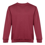 Unisex cotton and polyester sweatshirt, 300 g/m2 burgundy colour
