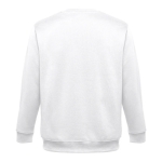 Unisex cotton and polyester sweatshirt, 300 g/m2 white colour