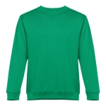 Unisex cotton and polyester sweatshirt, 300 g/m2 green colour