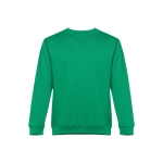 Unisex cotton and polyester sweatshirt, 300 g/m2 green colour first view