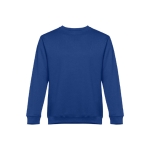 Unisex cotton and polyester sweatshirt, 300 g/m2 royal blue colour first view
