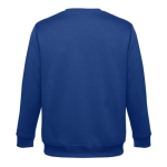 Unisex cotton and polyester sweatshirt, 300 g/m2 royal blue colour