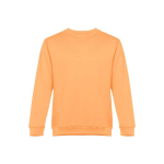 Unisex cotton and polyester sweatshirt, 300 g/m2 coral colour first view