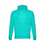 Unisex hooded sweatshirt, 320 g/m2, THC Phoenix turquoise colour first view