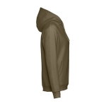 Unisex hooded sweatshirt, 320 g/m2, THC Phoenix military green colour third view