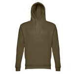 Unisex hooded sweatshirt, 320 g/m2, THC Phoenix military green colour fourth view