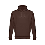 Unisex hooded sweatshirt, 320 g/m2, THC Phoenix dark brown colour first view