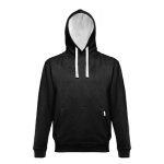 Cotton & polyester sweatshirt, 320 g/m2, THC Moscow white/black colour fourth view