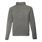 Unisex fleece and polyester jacket, 260 g/m2, THC Vienna dark grey colour first view