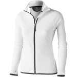 Women's microfibre and polyester jacket, 190 g/m² Elevate Life white colour