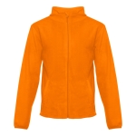 Fleece and polyester jacket, 260 g/m2, THC Helsinki orange colour