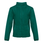 Fleece and polyester jacket, 260 g/m2, THC Helsinki dark green colour