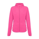 Women's fleece and polyester jacket, 260 g/m2, THC Helsinki pink colour first view